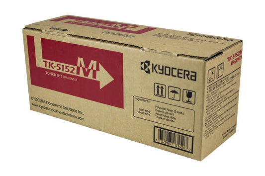 Kyocera Mita TK-5152M (1T02NSBUS0) Toner Cartridge, Magenta 10K Yield