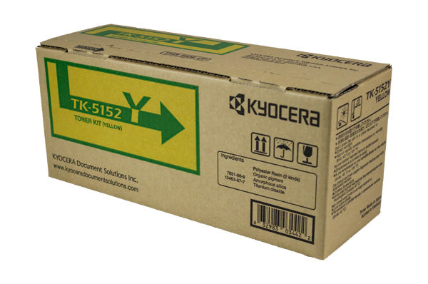 Kyocera Mita TK-5152Y (1T02NSAUS0) Toner Cartridge, Yellow 10K Yield