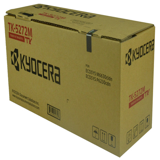 Kyocera Mita TK-5272M (1T02TVBUS0) Toner Cartridge, Magenta 6K Yield