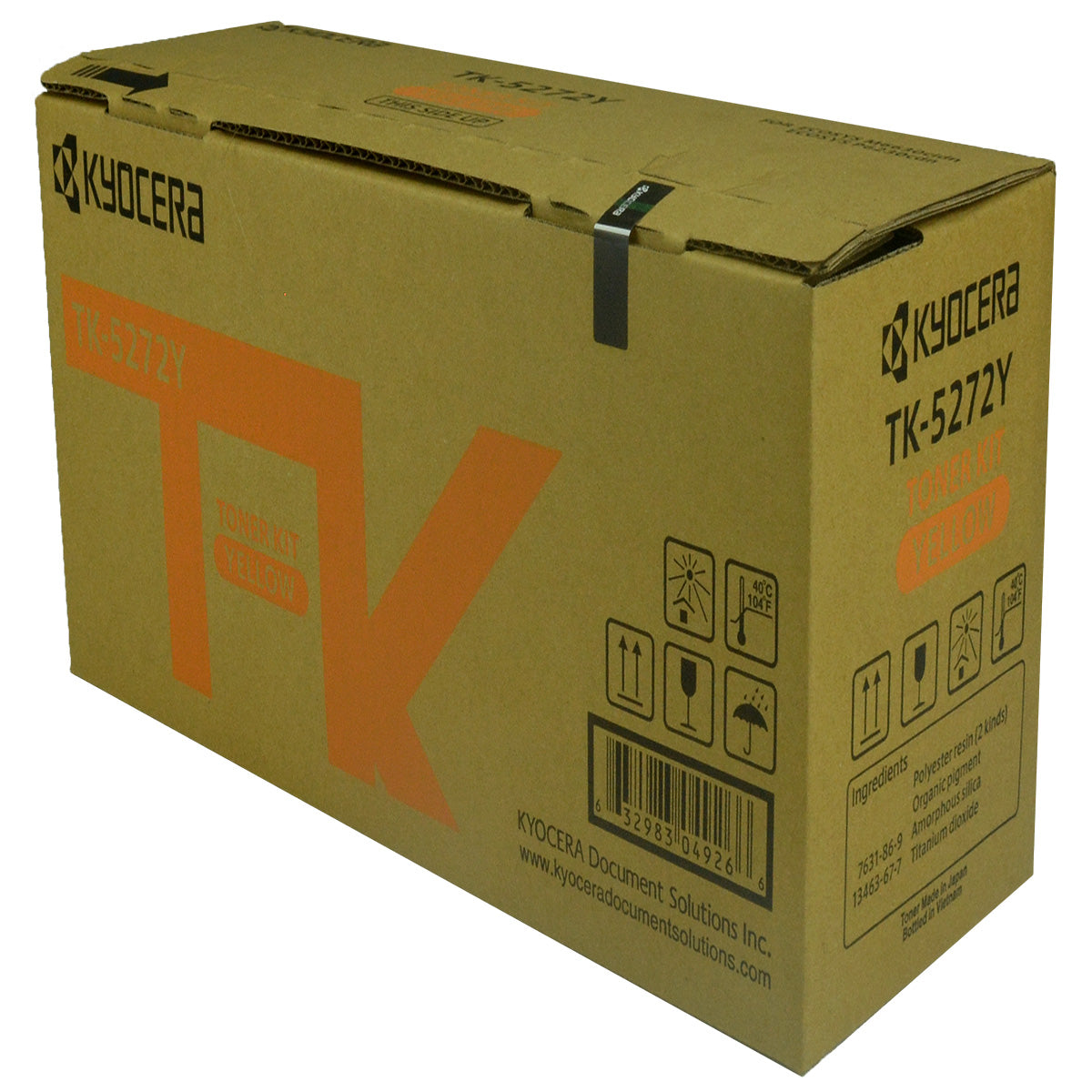 Kyocera Mita TK-5272Y (1T02TVAUS0) Toner Cartridge, Yellow 6K Yield