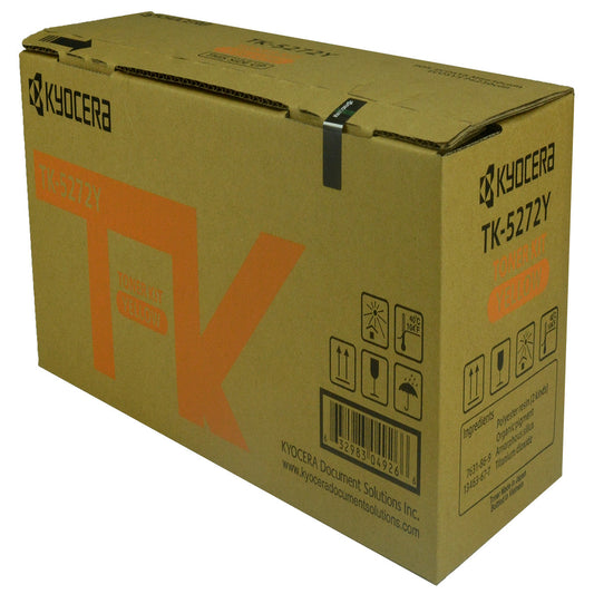 Kyocera Mita TK-5272Y (1T02TVAUS0) Toner Cartridge, Yellow 6K Yield