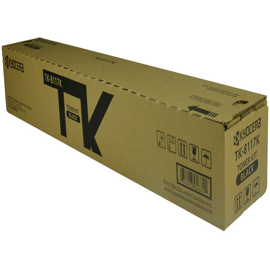 Kyocera Mita TK-8117K (1T02P30US0) Toner Cartridge, Black 12K Yield
