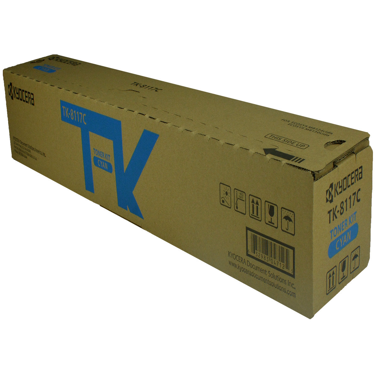 Kyocera Mita TK-8117C (1T02P3CUS0) Toner Cartridge, Cyan 6K Yield