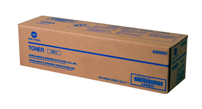 Konica Minolta TN217 (A202031) Toner Cartridge, Black 17.5K Yield
