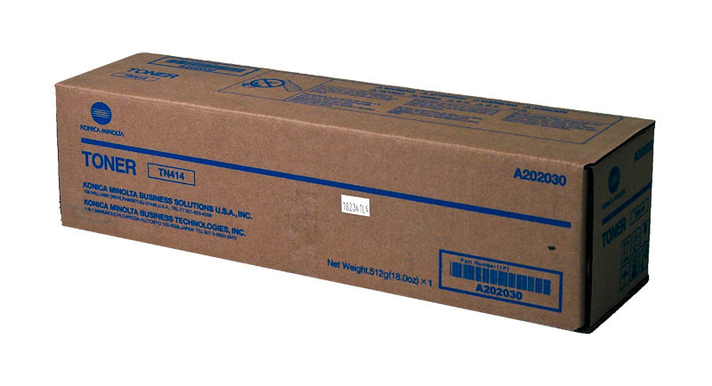 Konica Minolta TN414 (A202030) Toner Cartridge, Black 25K Yield