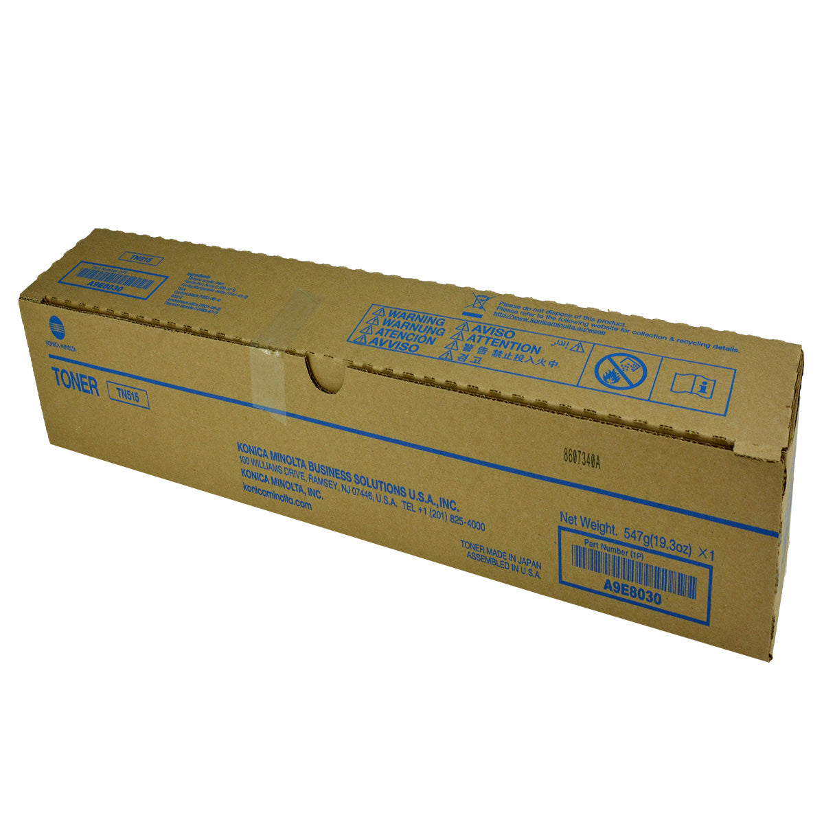 Konica Minolta TN515K (A9E8030) Toner Cartridge, Black 24.4K Yield