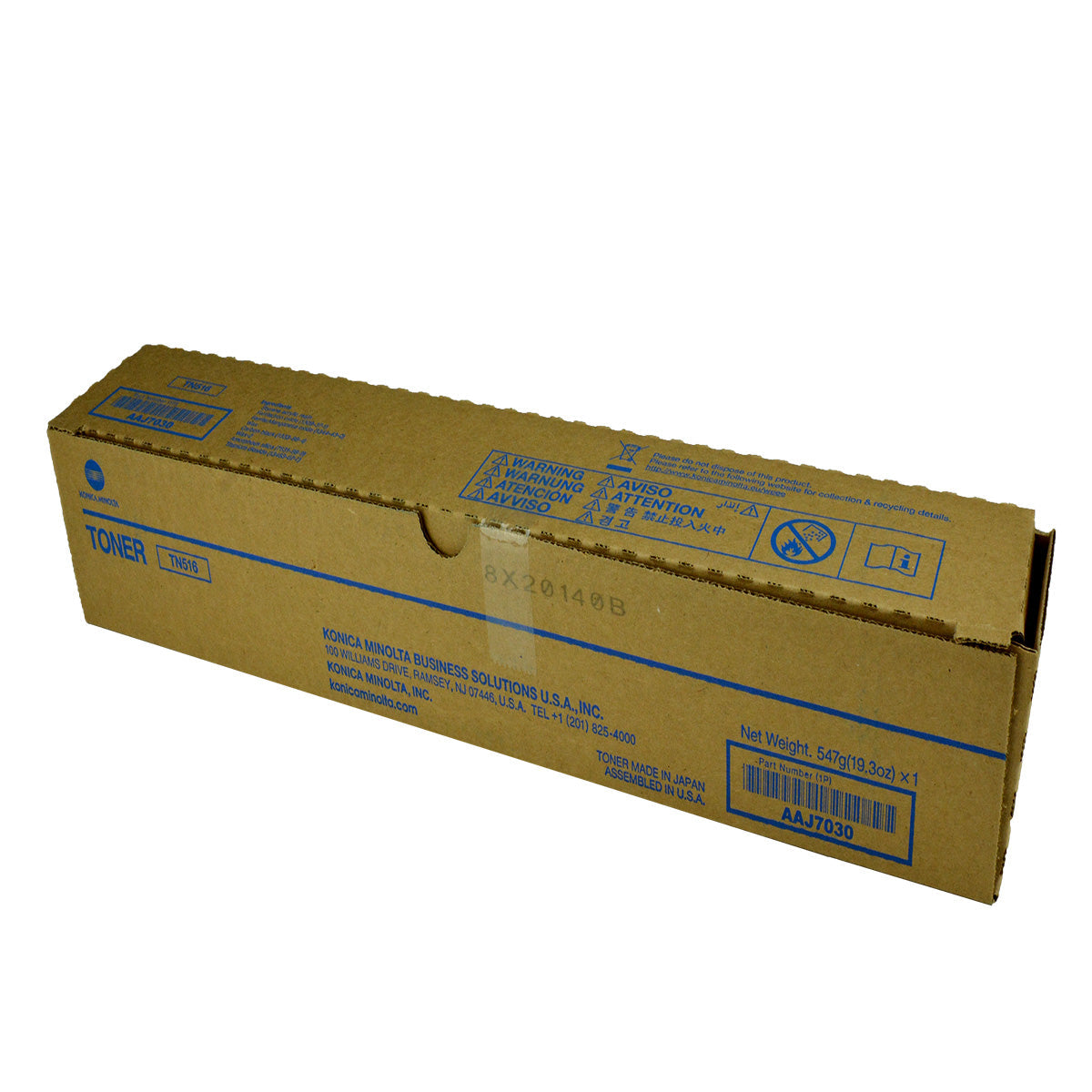 Konica Minolta TN516 (AAJ7030) Toner Cartridge, Black 26K Yield