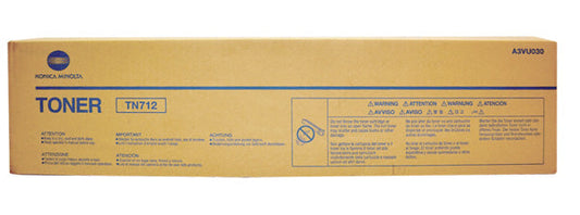 Konica Minolta TN712 (A3VU030) Toner Cartridge, Black 40.8K Yield