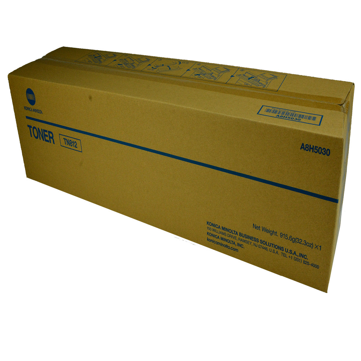 Konica Minolta TN812 (A8H5030) Toner Cartridge, Black 40.8K Yield