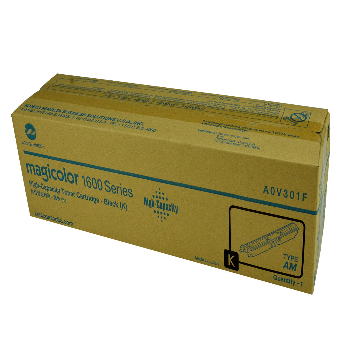 Konica Minolta (A0V301F) Toner Cartridge, Black 2.5K Yield