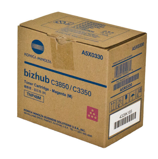 Konica Minolta TNP48M (A5X0330) Toner Cartridge, Magenta 10K Yield