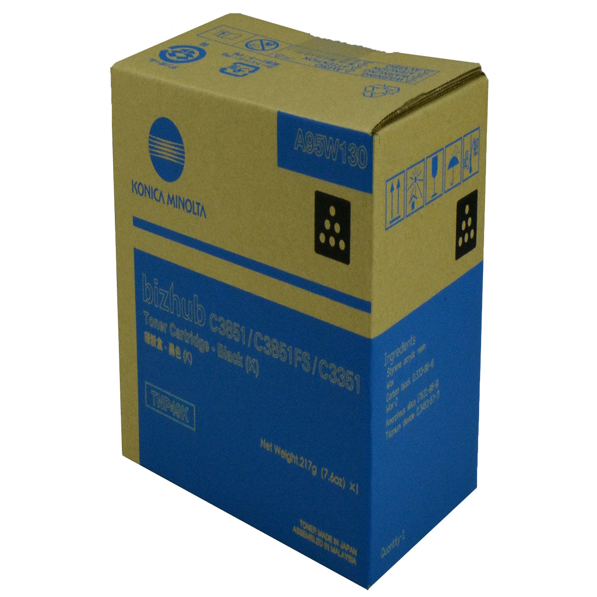 Konica Minolta TNP49K (A95W130) Toner Cartridge, Black 13K Yield