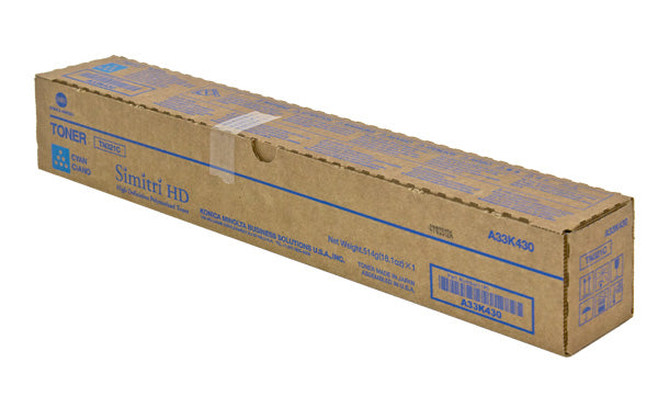 Konica Minolta TN321C (A33K430) Toner Cartridge, Cyan 25K Yield