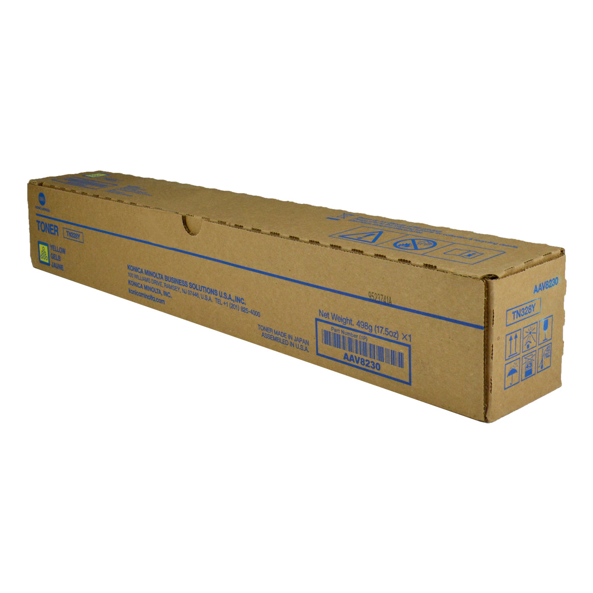 Konica Minolta TN328Y (AAV8230) Toner Cartridge, Yellow 28K Yield