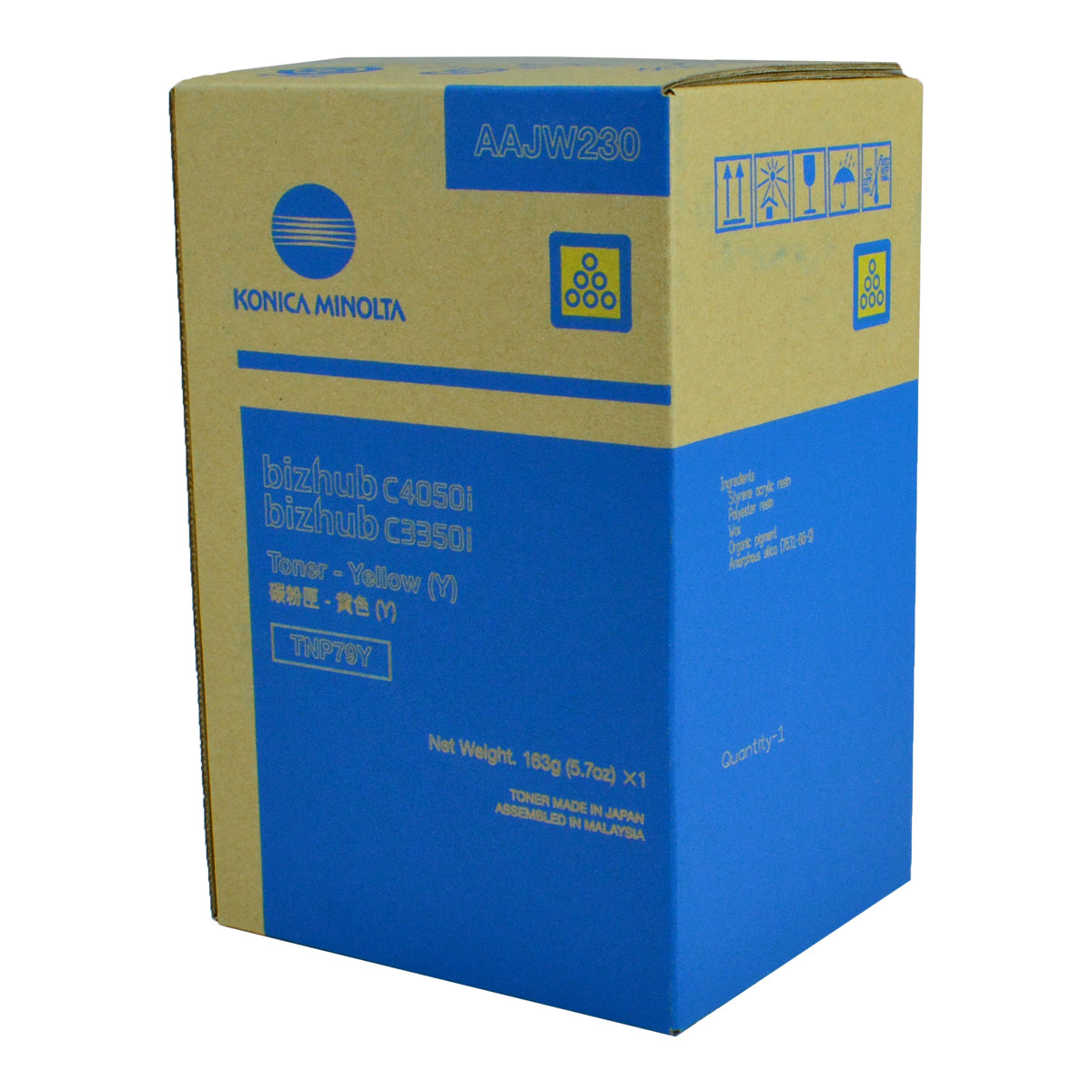 Konica Minolta TNP79Y (AAJW230) Toner Cartridge, Yellow 9K Yield