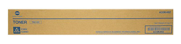 Konica Minolta TN512C (A33K432) Toner Cartridge, Cyan 26K Yield