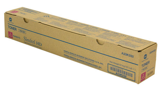 Konica Minolta TN512M (A33K332) Toner Cartridge, Magenta 26K Yield