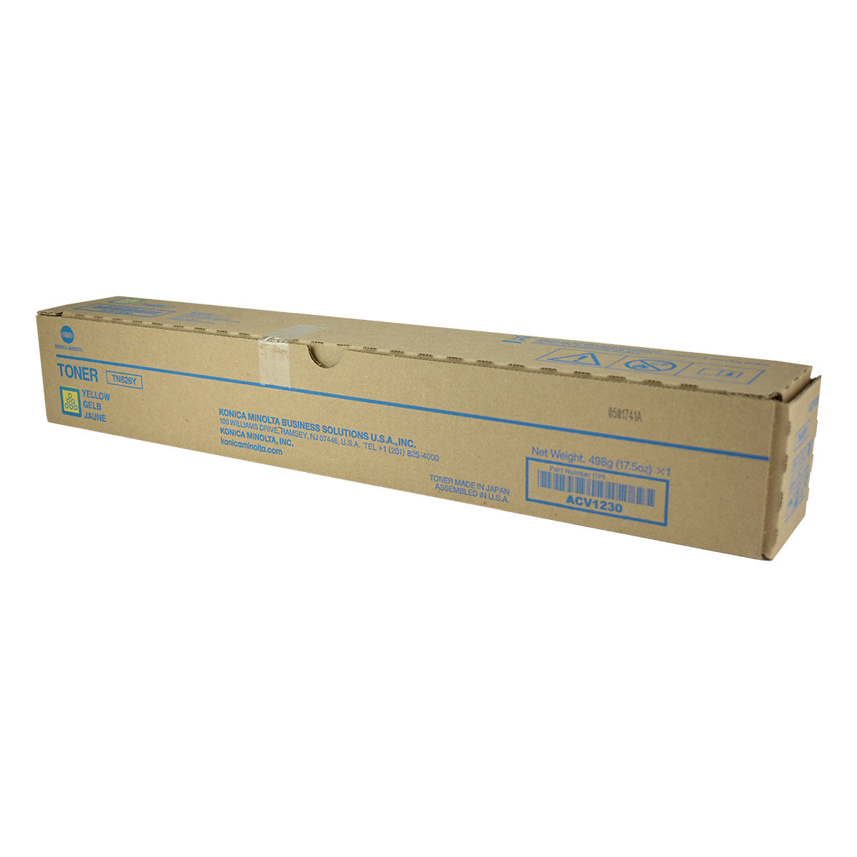 Konica Minolta TN626Y (ACV1230) Toner Cartridge, Yellow 28K Yield