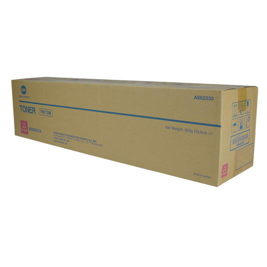 Konica Minolta TN713M (A9K8330) Toner Cartridge, Magenta 33.2K Yield