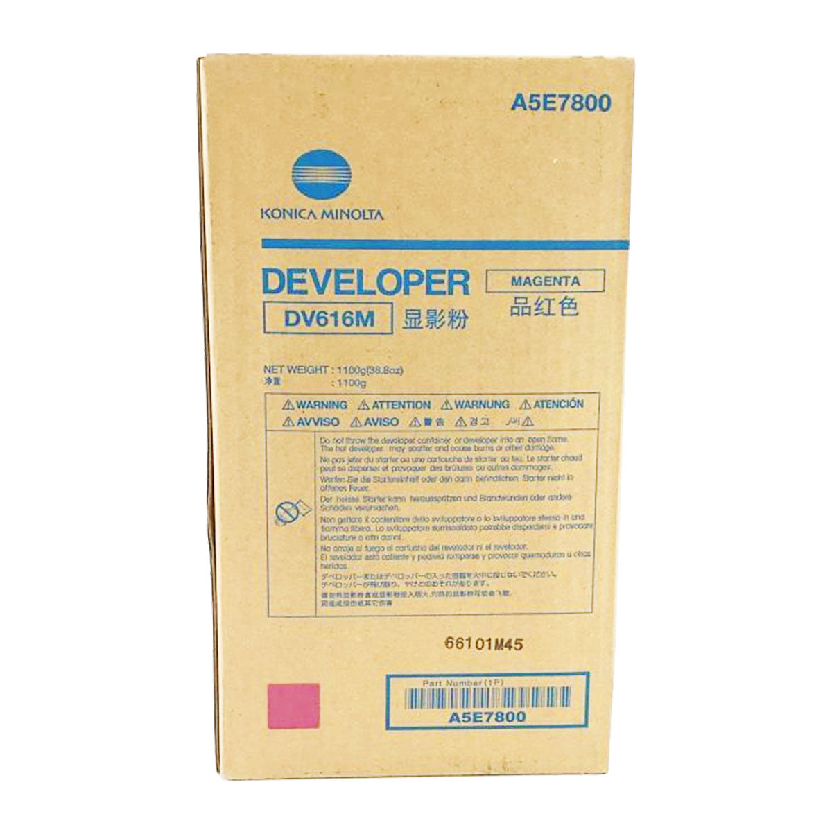 Konica Minolta DV616M (A5E7800) Developer, Magenta 850K Yield