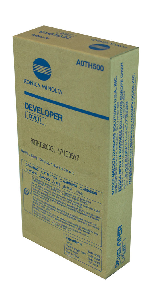 Konica Minolta DV011 (A0TH500) Developer, Black 1,000K Yield