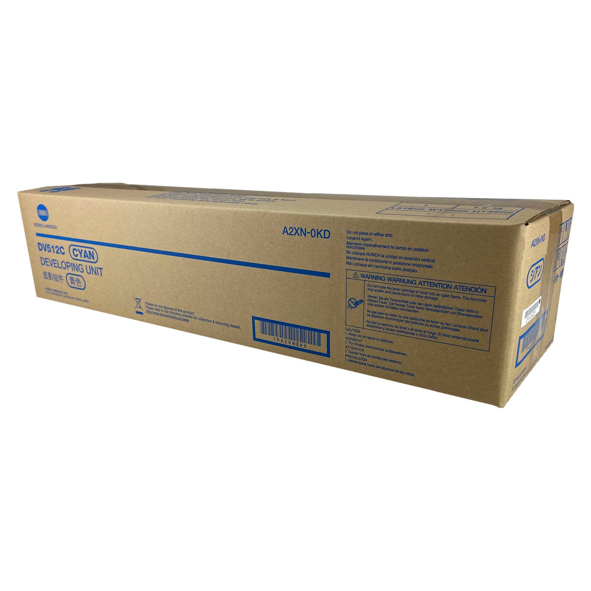 Konica Minolta DV512C (A2XN0KD) Developer Unit, Cyan 590K Yield