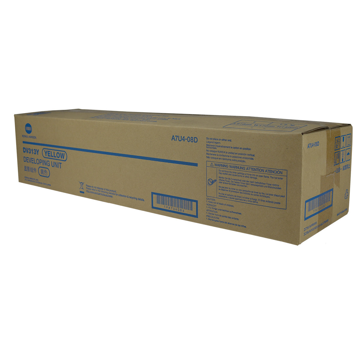 Konica Minolta DV313Y (A7U408D) Developer Unit, Yellow 600K Yield