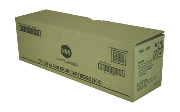 Konica Minolta DR120 (7640015043) Drum Unit, Black 30K Yield