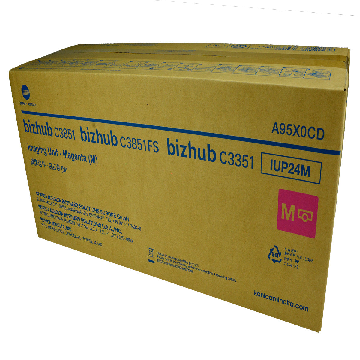 Konica Minolta IUP24M (A95X0CD) Imaging Unit, Magenta 50K Yield