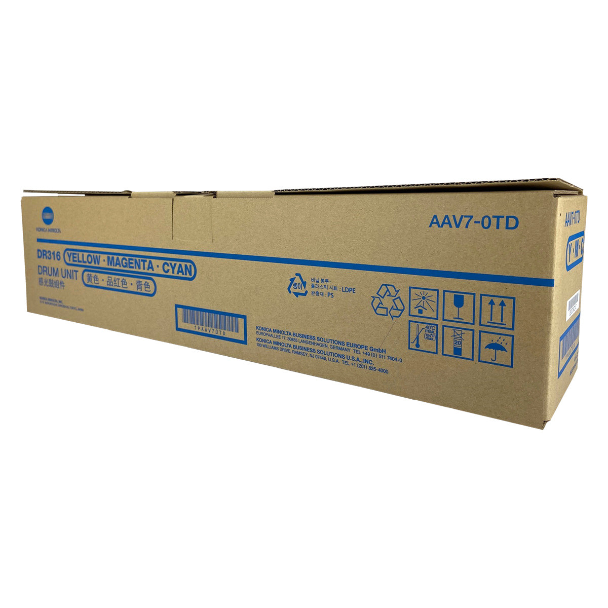Konica Minolta DR316 (AAV70TD) Drum Unit, Color 65K - 105K Yield