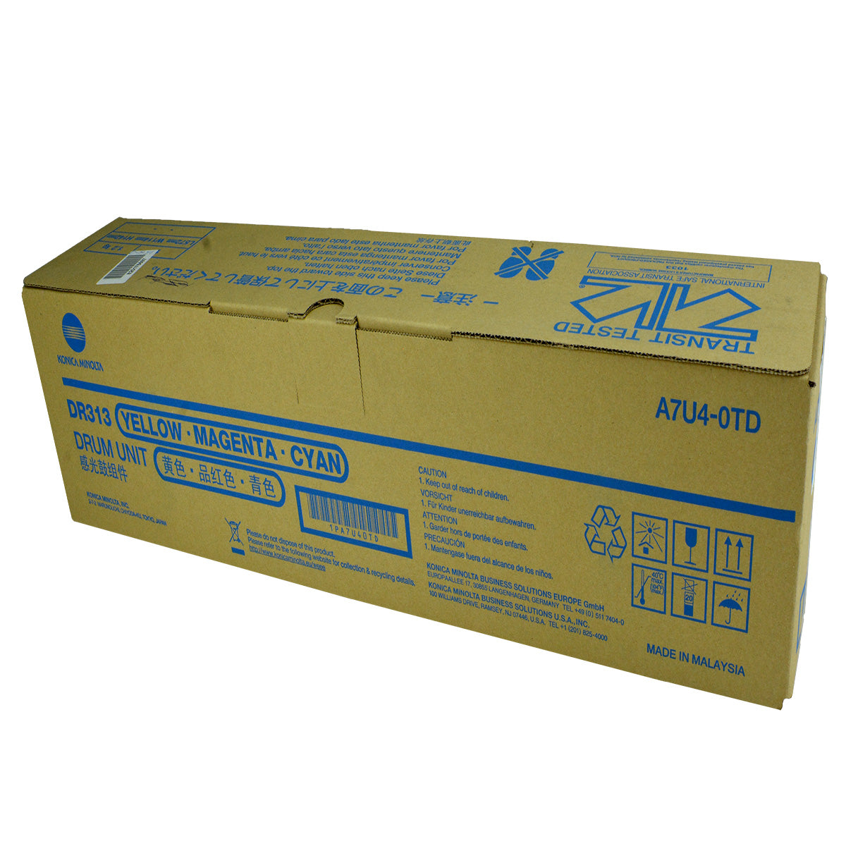 Konica Minolta DR313 (A7U40TD) Drum Unit, Color 55K - 135K Yield