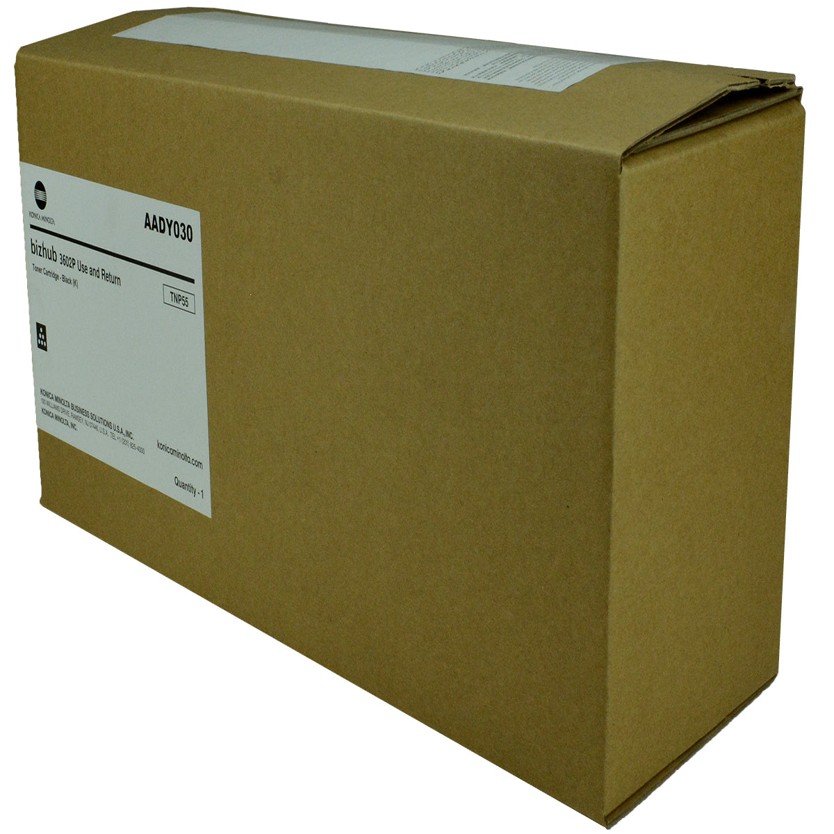 Konica Minolta TNP55 (AADY030) Toner Cartridge, Black 15K Yield, Return Program