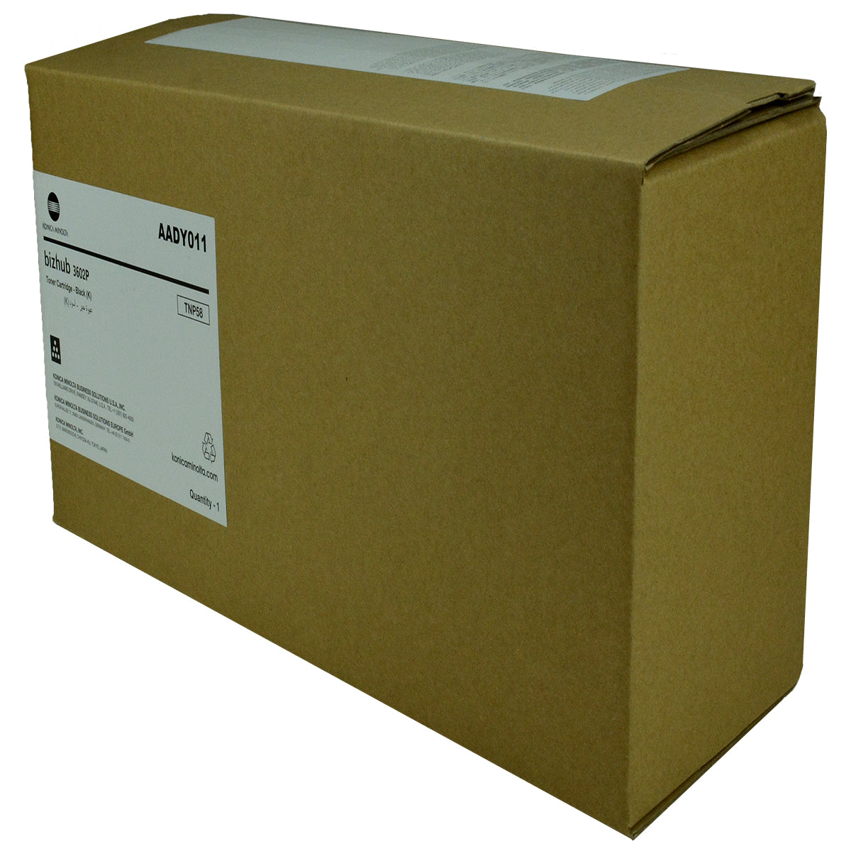 Konica Minolta TNP58 (AADY011) Toner Cartridge, Black 15K Yield