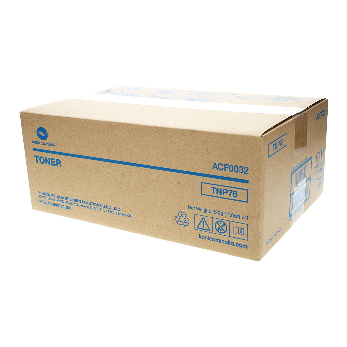 Konica Minolta TNP76 (ACF0032) Toner Cartridge, Black 12K Yield