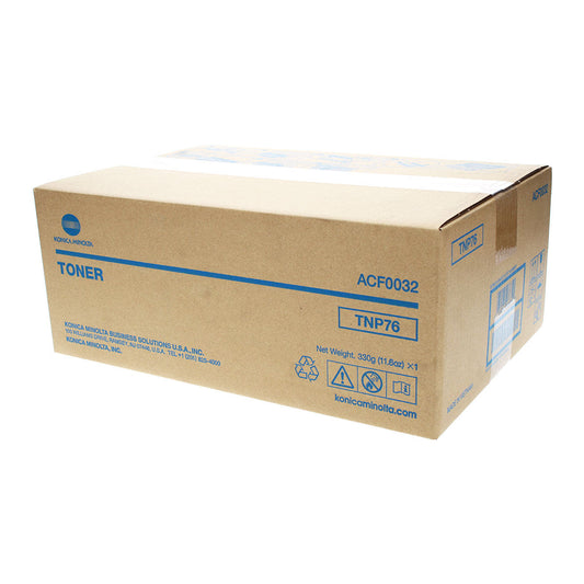Konica Minolta TNP76 (ACF0032) Toner Cartridge, Black 12K Yield