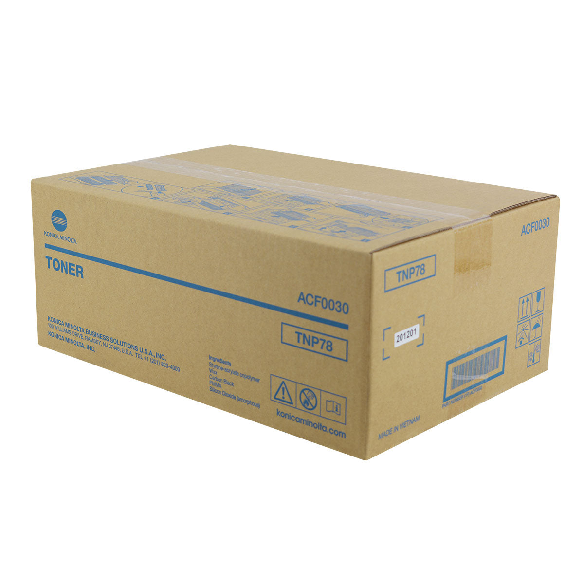 Konica Minolta TNP78 (ACF0030) Toner Cartridge, Black 12K Yield