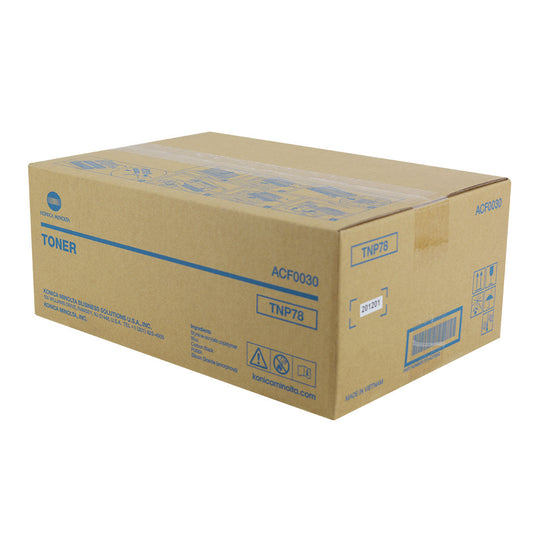 Konica Minolta TNP78 (ACF0030) Toner Cartridge, Black 12K Yield