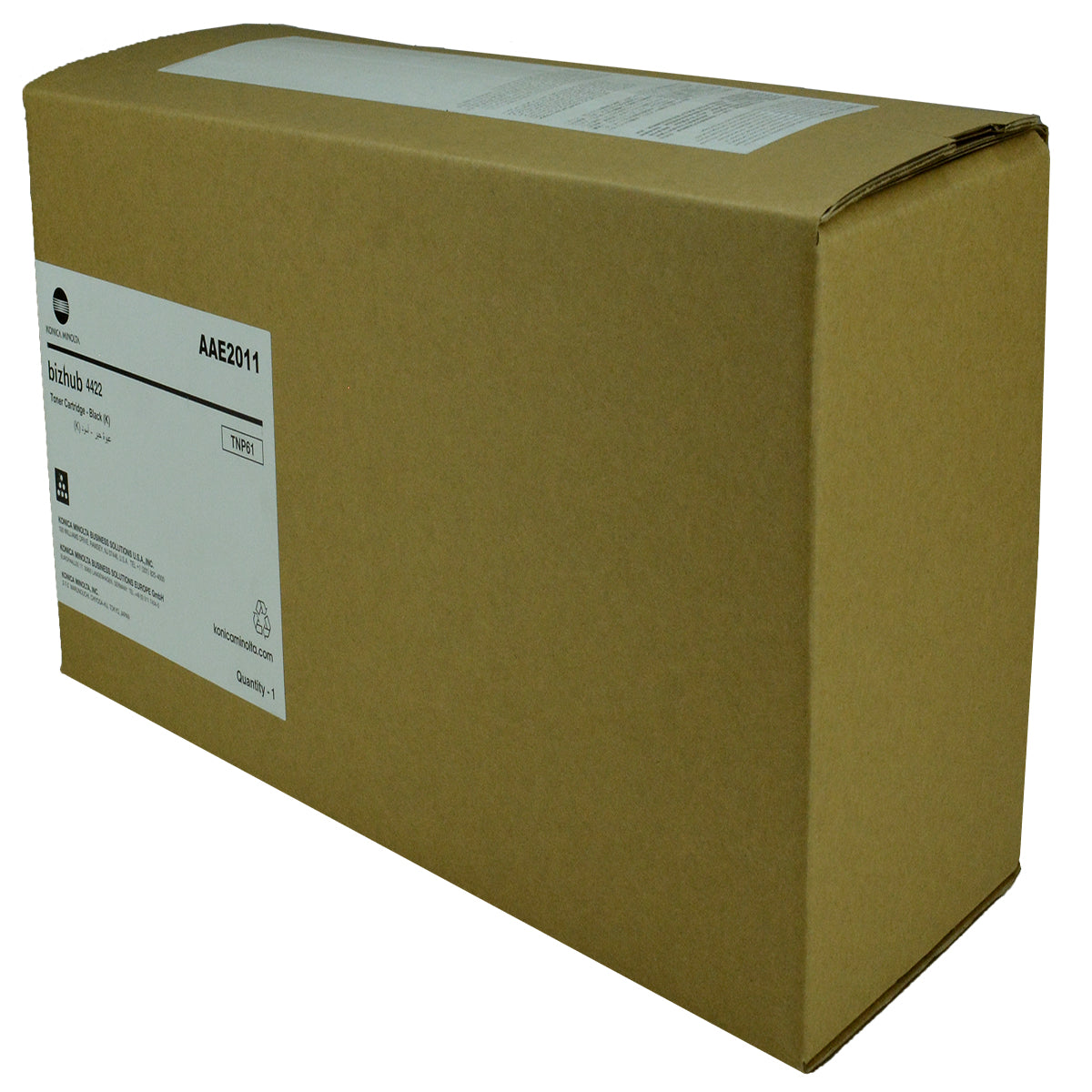 Konica Minolta TNP61 (AAE2011) Toner Cartridge, Black 25K Yield
