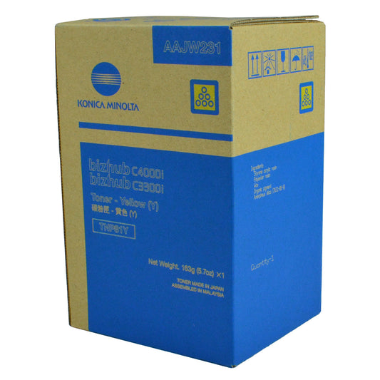 Konica Minolta TNP81Y (AAJW231) Toner Cartridge, Yellow 9K Yield