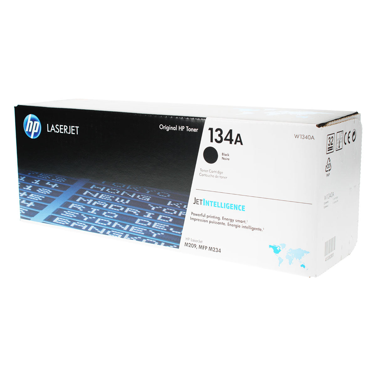 HP 134A (W1340A) Toner Cartridge, Black 1.1K Yield