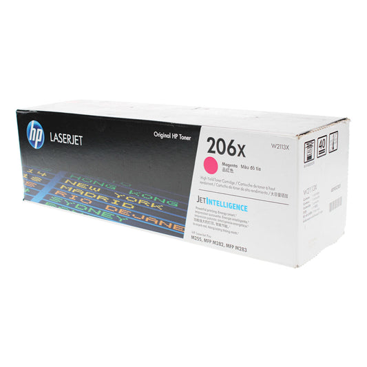 HP 206X (W2113X) Toner Cartridge, Magenta 2.45K High Yield