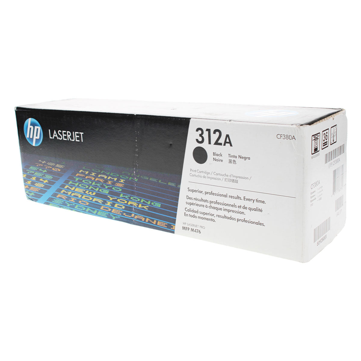 HP 312A (CF380A) Toner Cartridge, Black 2.4K Yield