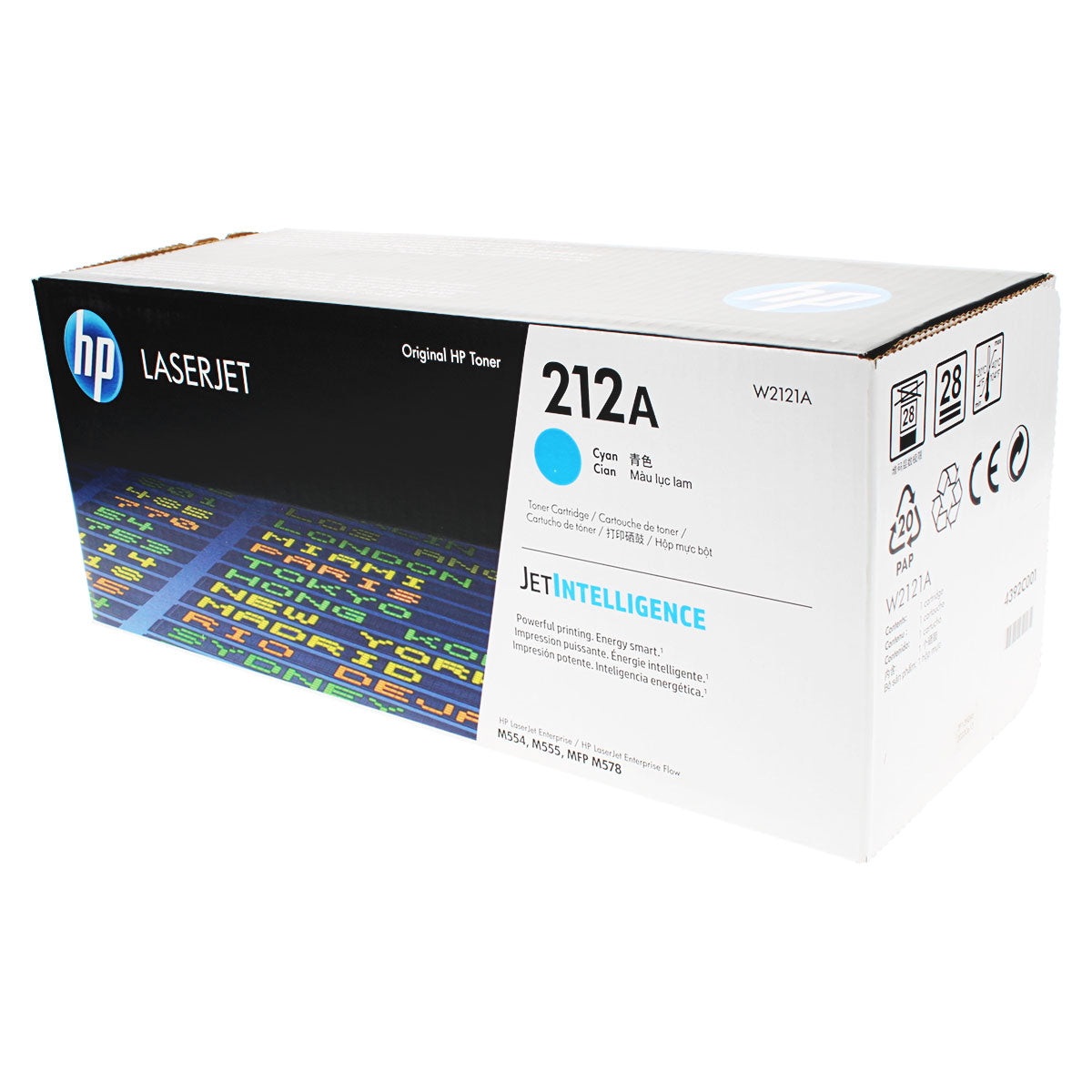 HP 212A (W2121A) Toner Cartridge, Cyan 4.5K Yield