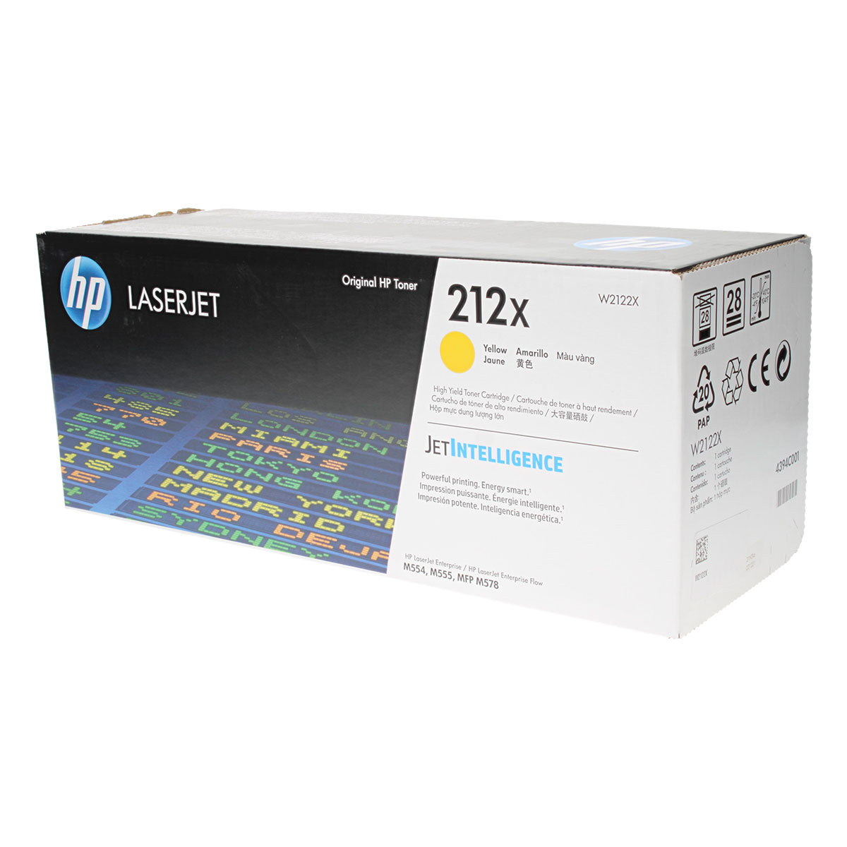 HP (W2122X) Toner Cartridge, Yellow 10K Yield