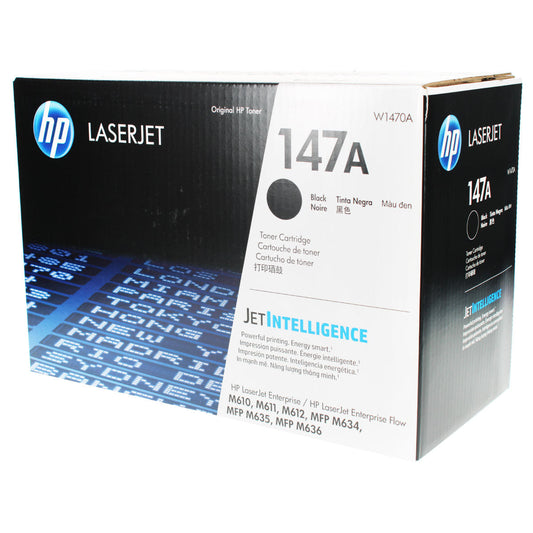 HP 147A (W1470A) Toner Cartridge, Black 10.5K Yield