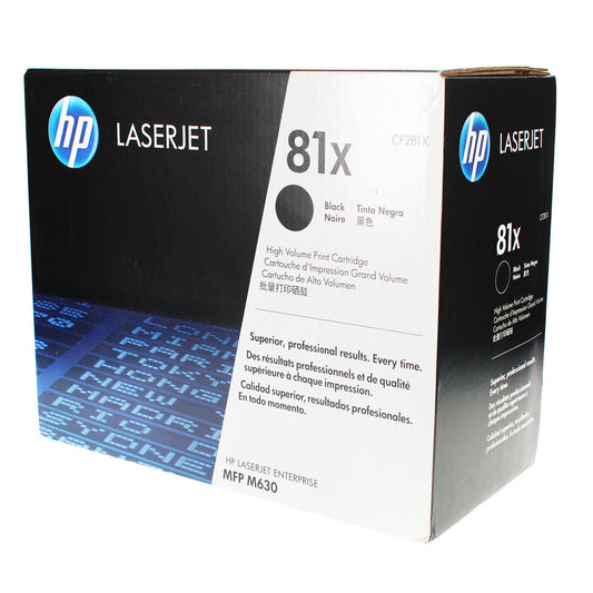 HP 81X (CF281X) Toner Cartridge, Black 25K High Yield