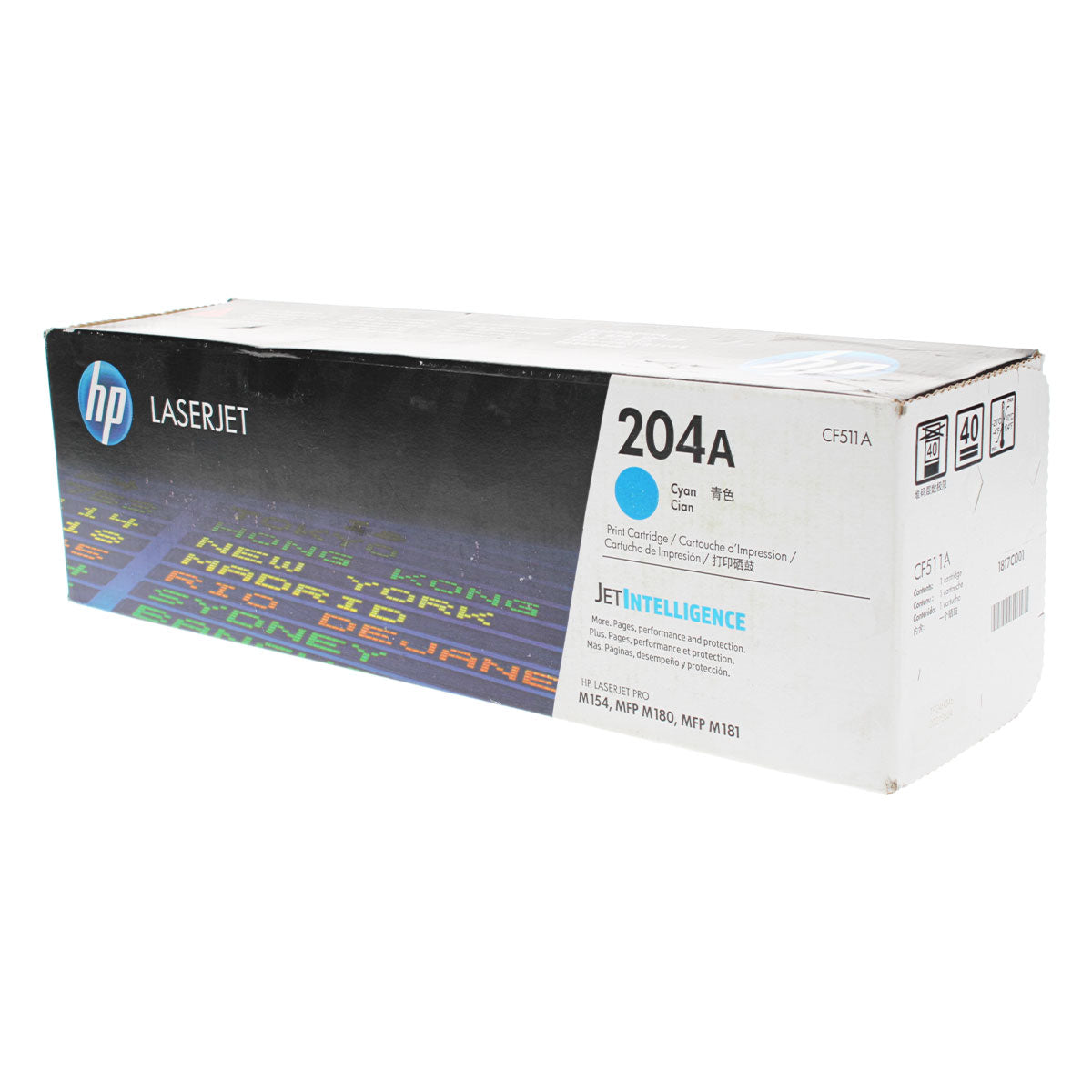 HP 204A (CF511A) Toner Cartridge, Cyan 900 Yield