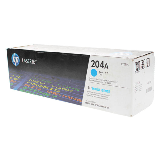 HP 204A (CF511A) Toner Cartridge, Cyan 900 Yield