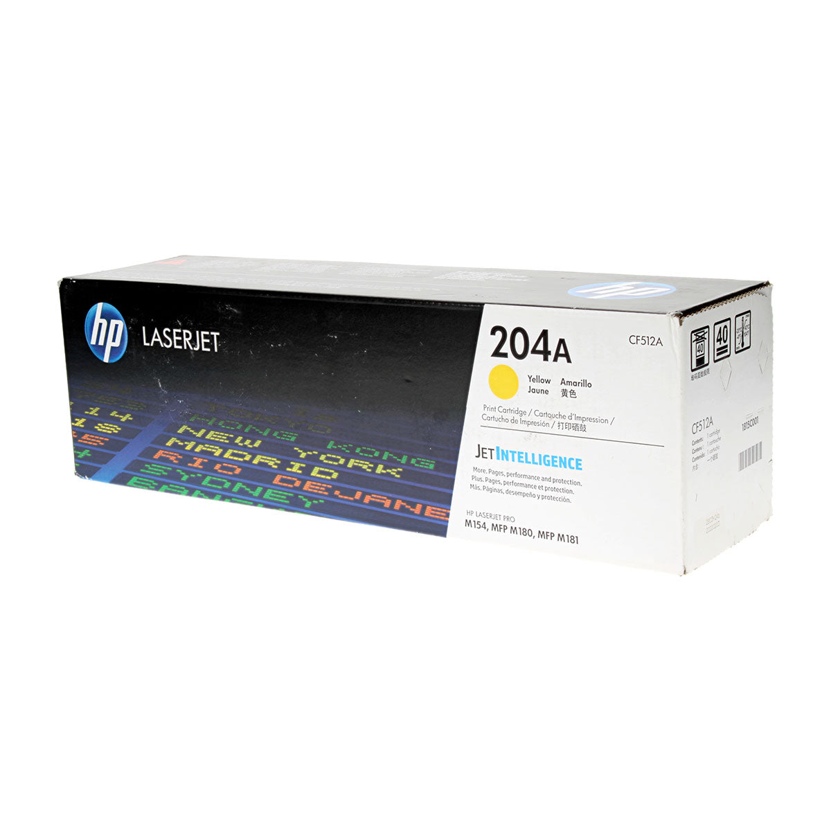 HP 204A (CF512A) Toner Cartridge, Yellow 900 Yield