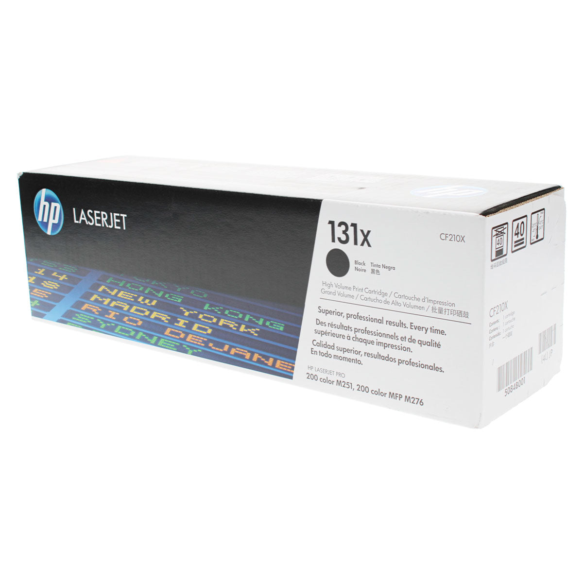 HP 131X (CF210X) Toner Cartridge, Black 2.4K High Yield